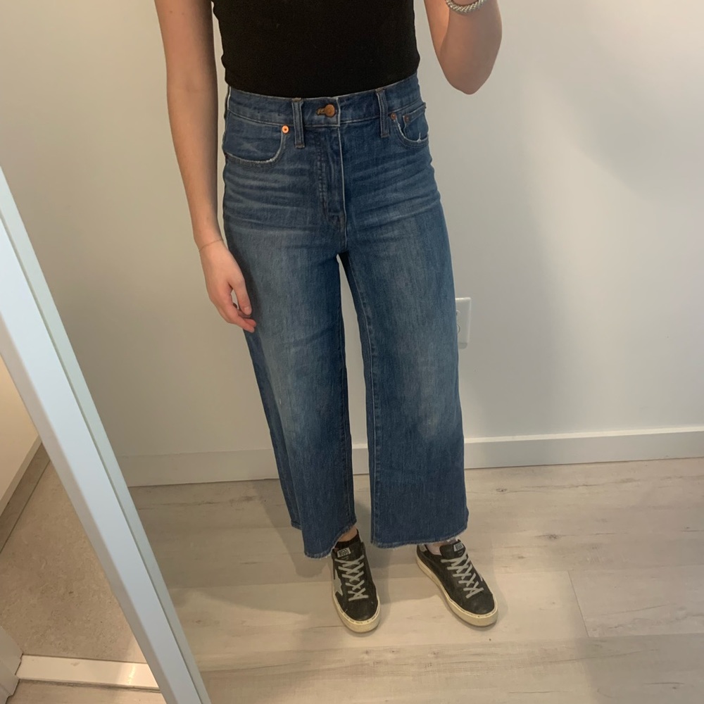 Madewell Wide-Leg Cropped Jeans